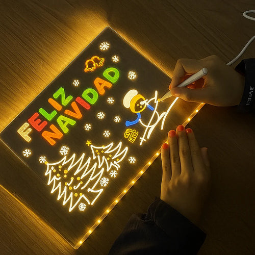 Pizarra  LED USB + Marcadores Acrilica